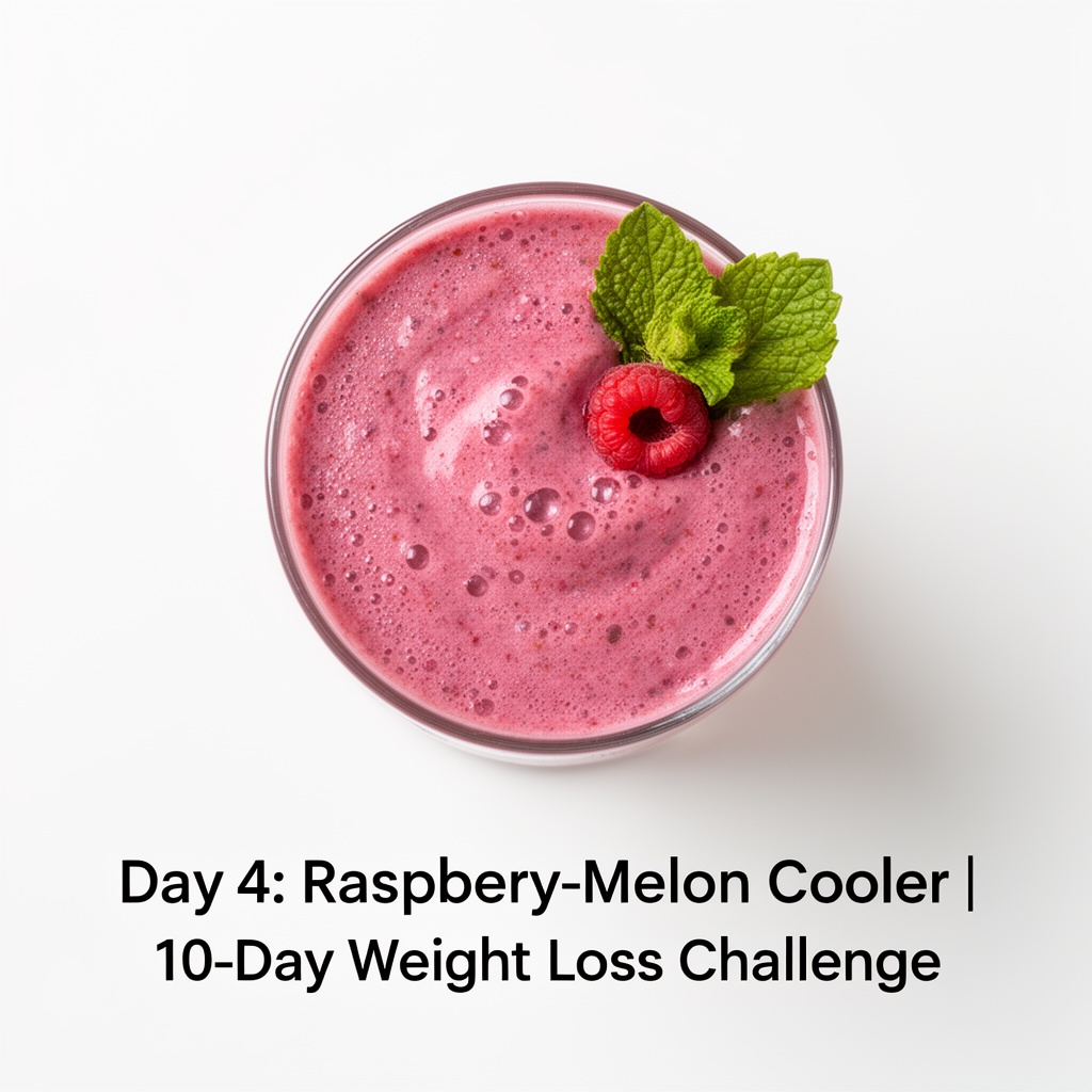 Raspberry Melon Raspberry-Melon Cooler Smoothie | Day 4 Weight Loss | SmoothyGuru